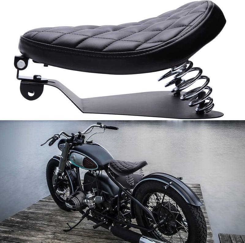 DREAMIZER Motorcycle Solo Seat Spring Base Plate Bracket Compatible With Bobber Chopper - Image 2