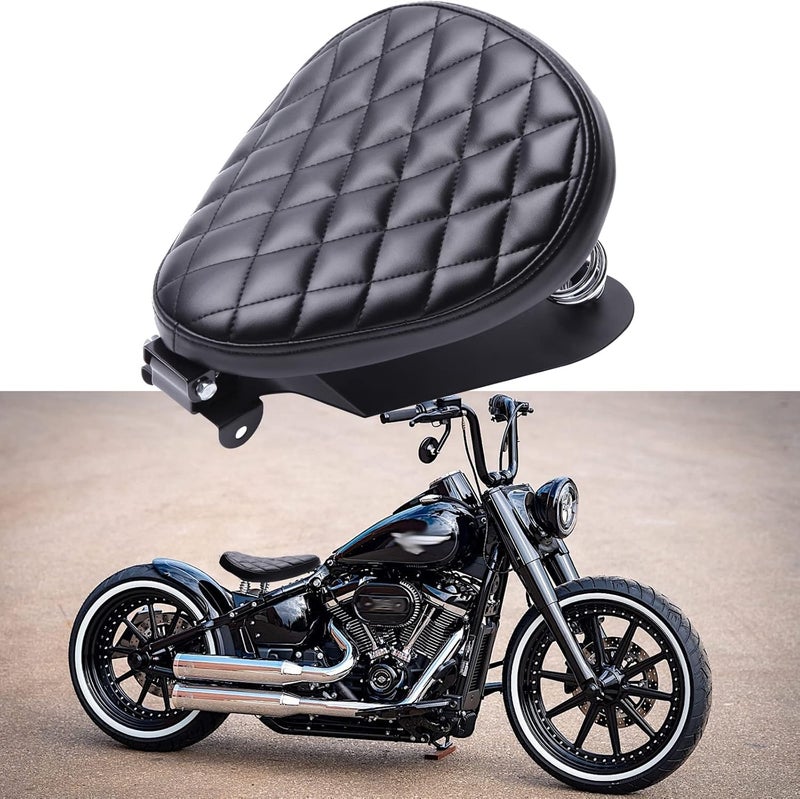 DREAMIZER Motorcycle Solo Seat Spring Base Plate Bracket Compatible With Bobber Chopper - Image 1