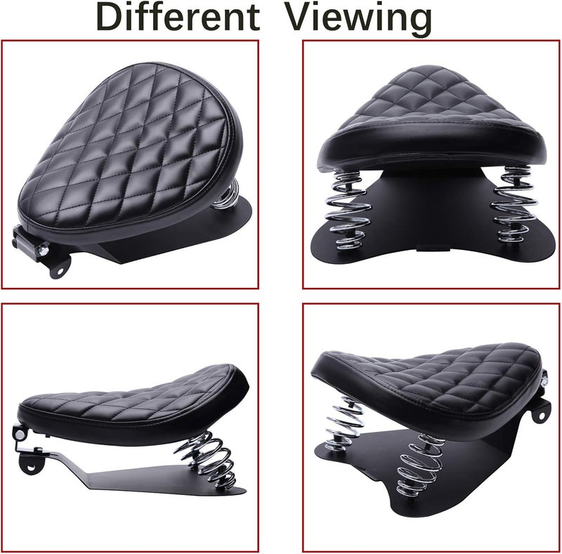 DREAMIZER Motorcycle Solo Seat Spring Base Plate Bracket Compatible With Bobber Chopper - Image 3