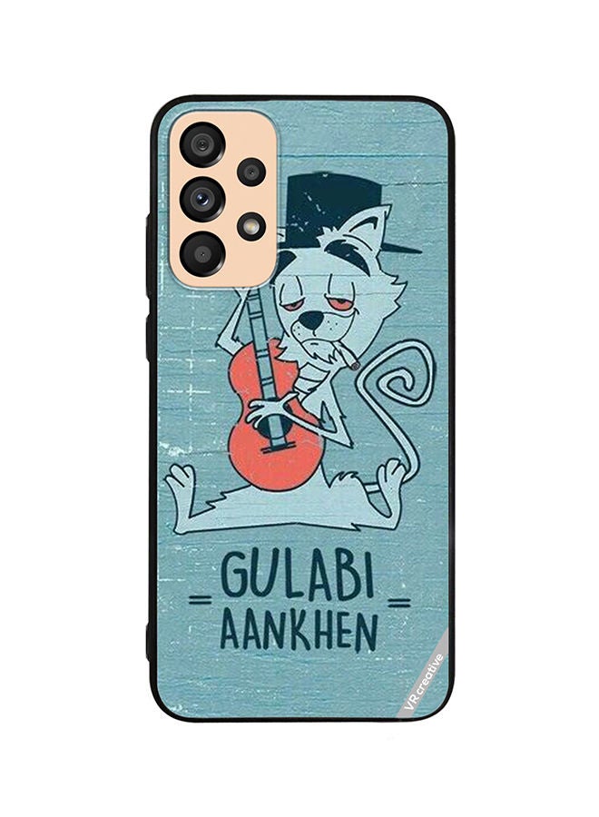 VR CREATIVE Protective Case Cover For Samsung Galaxy A73 5G Gulabi Aankein Design Multicolour - Image 1