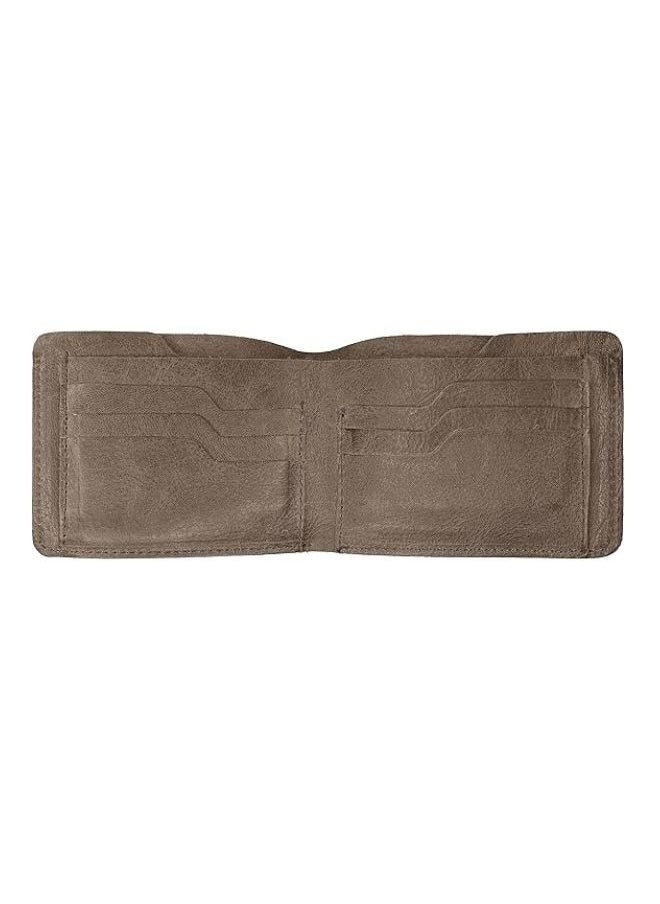 Lukadah - Lukadah Classic Handcrafted Bi-Fold Genuine Full Grain Animal Hide Real Crazy Horse Leather Wallet for Men's (Brown Seaweed) - Image 1