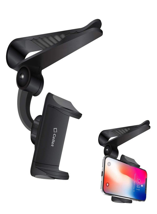 Cellet Adjustable Sun Visor Phone Mount with 360-Degree Rotation Compatible with iPhone 15 Pro Max Plus, iPhone 14 Pro Max Plus, Google Pixel 8 Pro and More - Image 1