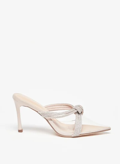 سيليست Women's Embellished Mules with Stiletto Heels
