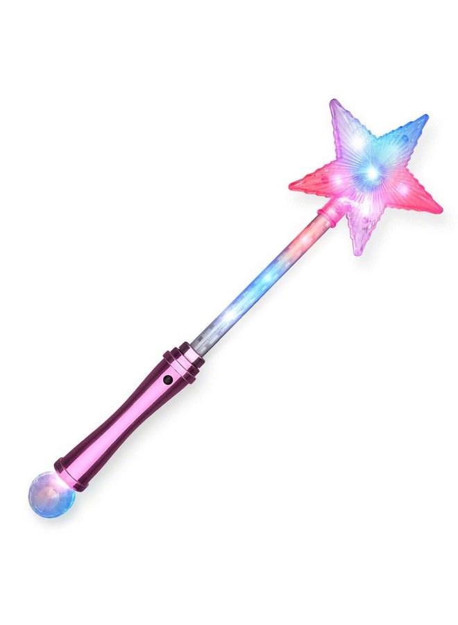 FlashingBlinkyLights Pink Super Star Princess Led Light Up Magic Wand For Kids - Image 3