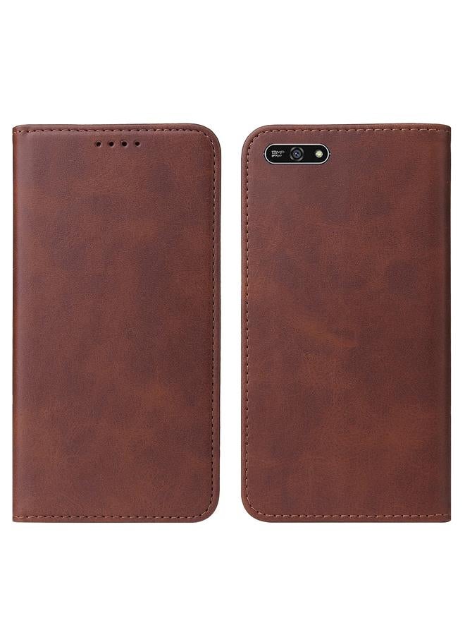 erorex Case For Huawei Y7 2018 Magnetic Closure Leather Phone Case - Image 2