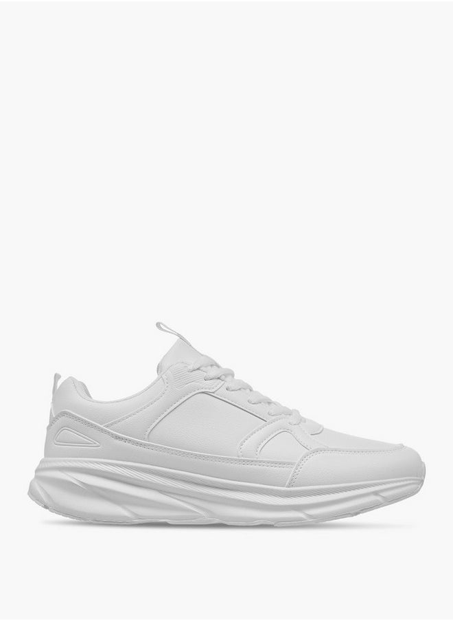 LBL by Shoexpress Men's Panelled Sneakers with Lace-Up Closure  - Image 3