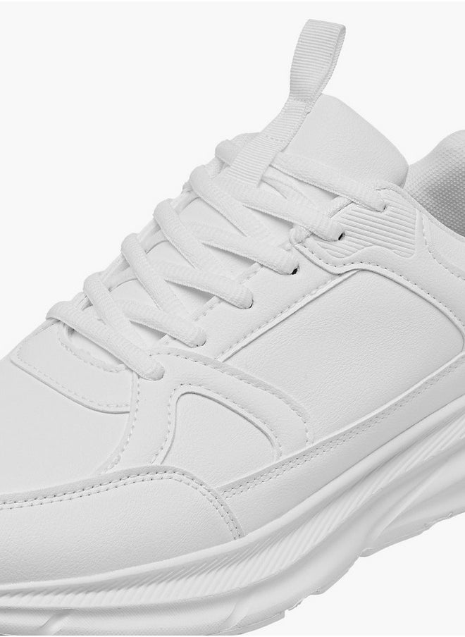 LBL by Shoexpress Men's Panelled Sneakers with Lace-Up Closure  - Image 4