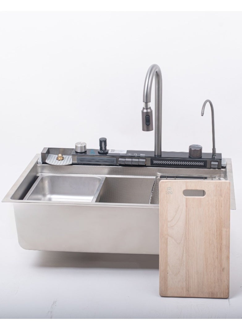 2PQ Premium Smart Sink System 78×50×23 cm with Multifunction Faucet & Accessories – Stainless Steel 304 - Image 3