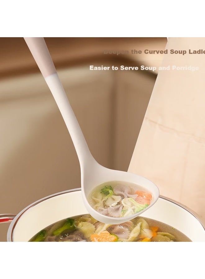 JD.com Jd Original Soup Ladle Silicone Spoon Dual Color Household Kitchen Heat-resistant [larger And Deeper] Anti-scalding - Image 5