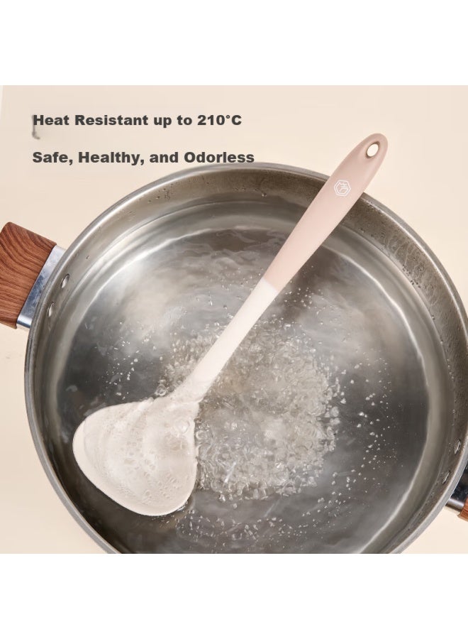 JD.com Jd Original Soup Ladle Silicone Spoon Dual Color Household Kitchen Heat-resistant [larger And Deeper] Anti-scalding - Image 4