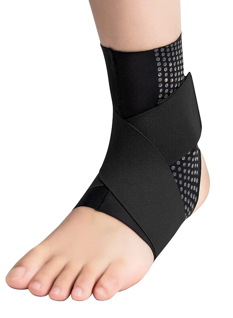 Y&D Ankle Braces, Ultra Thin Breathable Adjustable Nonslip Compression Braces For Plantar Fasciitis Stabilizing Ligaments, Sports Injury Recovery Straps Sprain Rehabilitation (Black)Size : L - Image 1