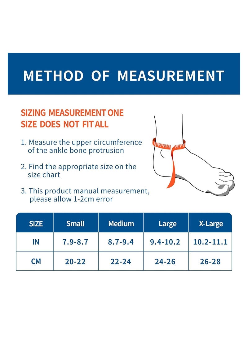 Y&D Ankle Braces, Ultra Thin Breathable Adjustable Nonslip Compression Braces For Plantar Fasciitis Stabilizing Ligaments, Sports Injury Recovery Straps Sprain Rehabilitation (Black)Size : L - Image 5