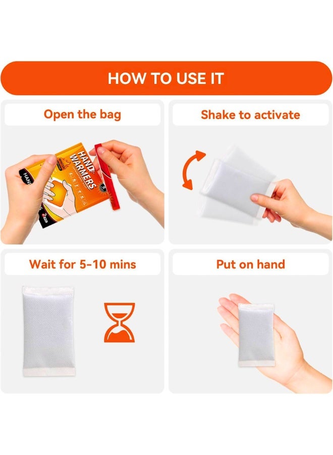 Hand & Foot Warmers-Disposable Heat Pad,Hot Hands Hand Warmers, Long Lasting Safe Natural Odorless Air Activated Warmers,Perfect for Camping,Outdoor Skiing,Travel - Image 3