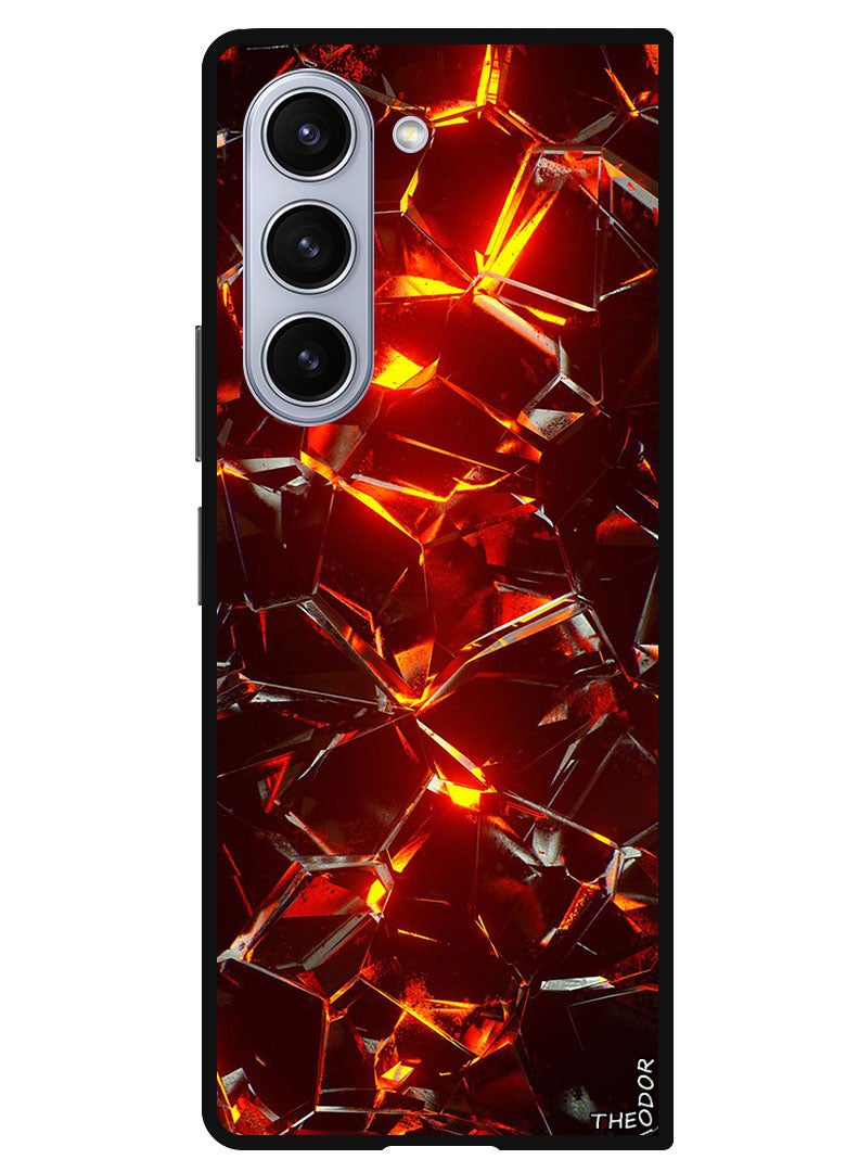 Theodor Protective Case Anti Scratch Shock Proof Bumper Cover For Samsung Galaxy Z Fold 6 Abstract 7 - Image 1