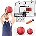 HYES 24 x 16 Large Basketball Hoop Indoor for Adults Over The Door Basketball Hoop with Sturdy BackboardElectronic Scoreboard Basketball Toys Gifts Ideas for Man Kids Teens Boys Girls Black - Image 2