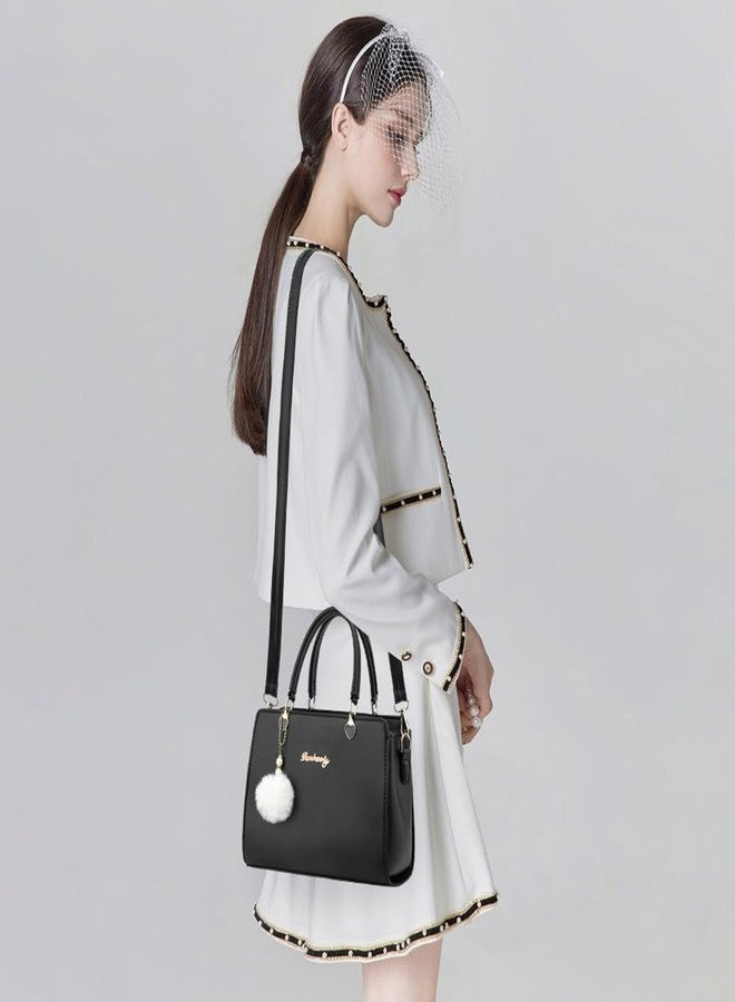 Xiaoyu Fashion Purses and Handbags for Women Ladies Small Crossbody bag Top Handle Satchel Shoulder Bags Totes (Black) - Image 2