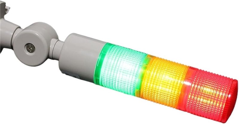 ضوء إشارة LED صناعي 3 طبقات صوتية 45 مم مصباح إنذار بجهد AC110 220V DC12V 24V - Image 2
