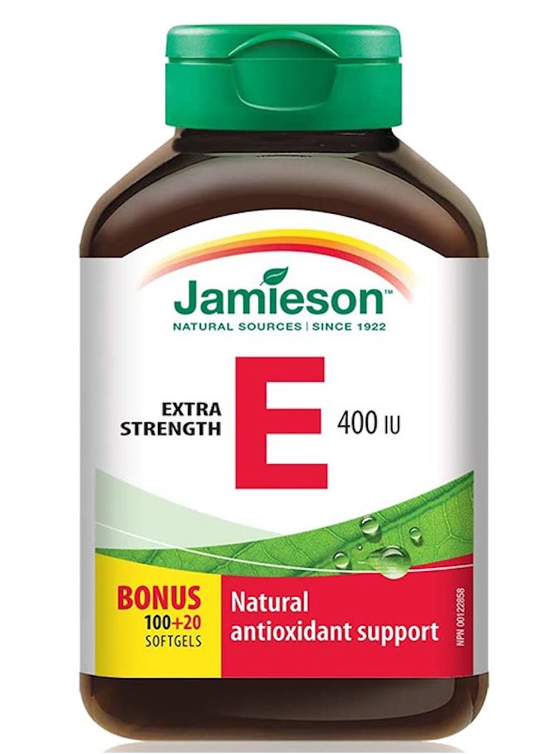 Jamieson Jamieson Vitamin E 400 IUper268 mg AT 120 Softgels 