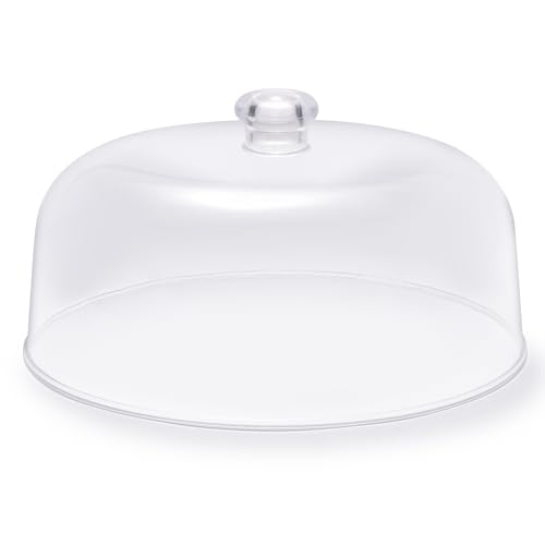 CozyState 11-inch Plastic Acrylic Cake Dome Cover, Suitable for Cake Stand Plates Transparent Cake Cover(Transparent Handle) - Image 1