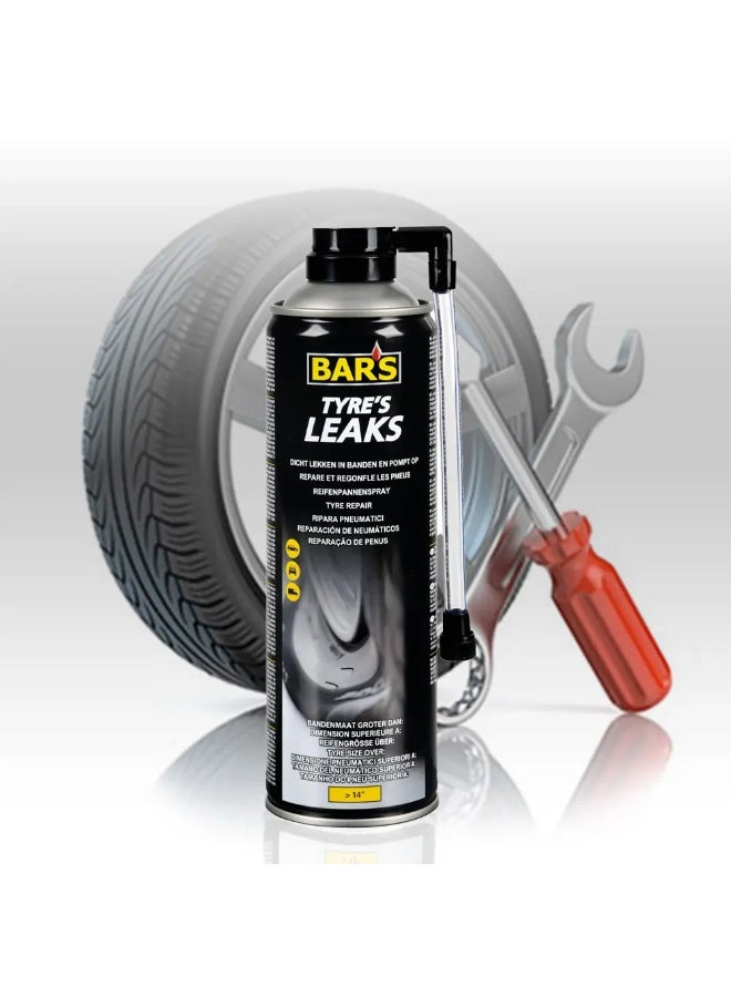 Bars Car Puncture Repair Motorcycle Bicycle Tyre's Leaks 500 ML - Image 2