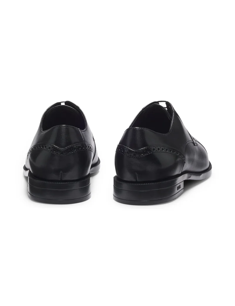 BOSS Leather Derby shoes with brogue details