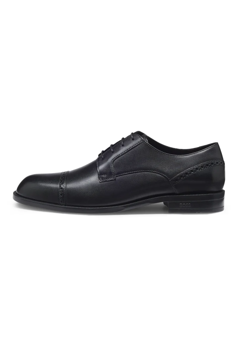 BOSS Leather Derby shoes with brogue details