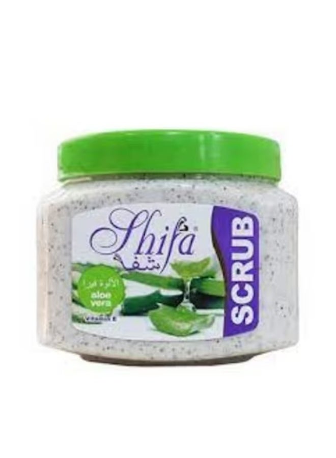 Shifa Face and Body Scrub with Aloe Vera & Vitamin E (500ml)