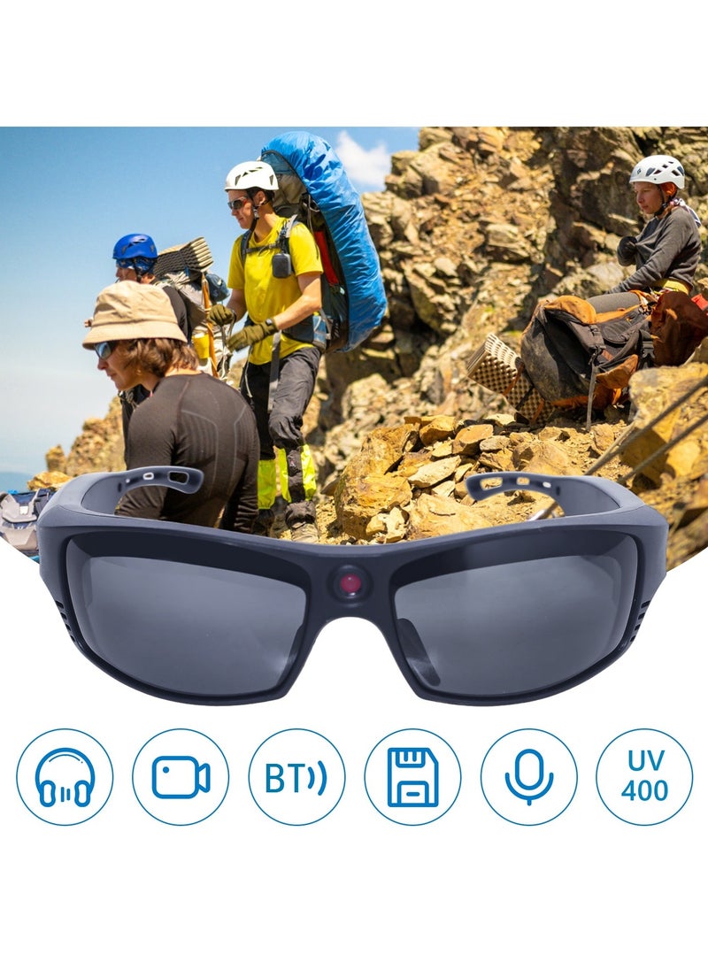 Generic 1080P Mini Camera Video Glasses, Recording Sport Sunglasses With Wireless BT5.0 Speakers Call Action Camera Music Smart Glasses  - Image 5