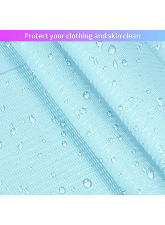 مريلة أسنان استخدام مرة واحدة، مريلة مقاومة للماء من 3 طبقات لعيادة الأسنان, صالون التجميل، العناية بكبار السن. لون أزرق 125 قطعة - Image 5