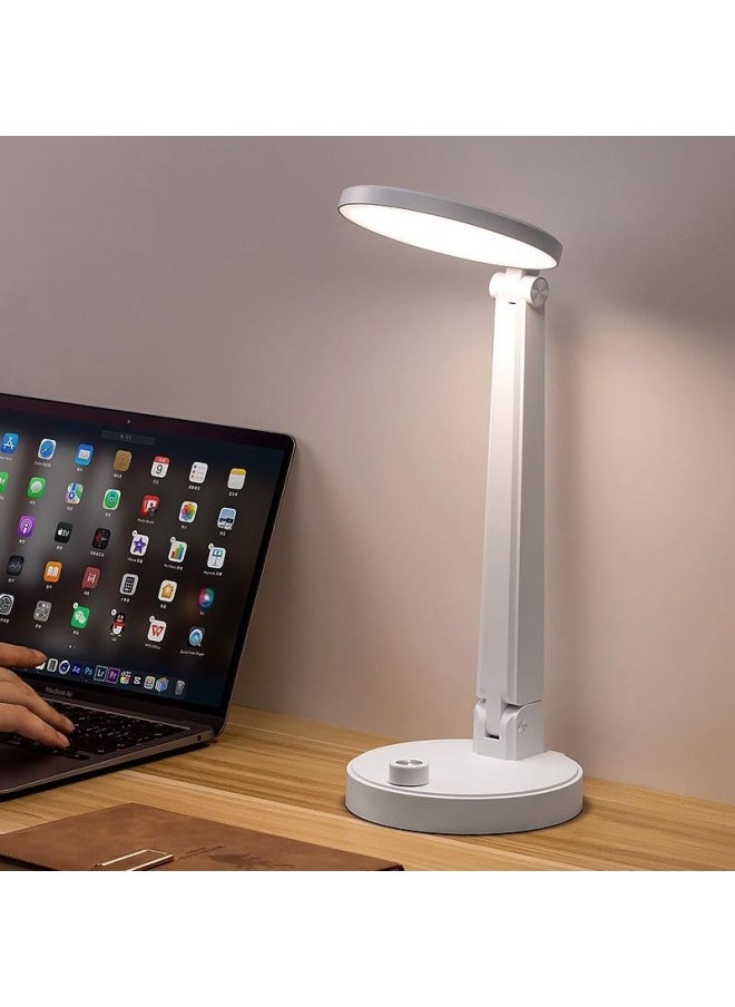 Generic - Rechargeable Desk Lamp For Eye Protection And Study Dormitory Lamp For College Students' Bedroom Bedside Lamp For Myopia Prevention Reading Lamp Work Lamp-Light Source Power:Top Equipped With Super Power Resistance  Three Levels Of Dimming - Image 1