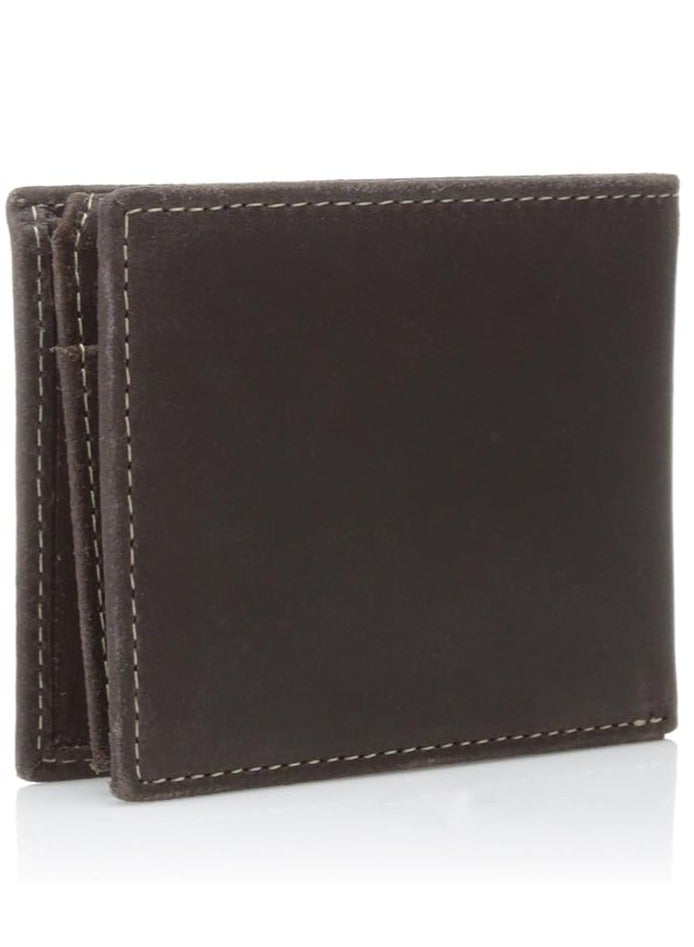 Timberland Men's Leather Wallet with Attached Flip Pocket – Slim Design with Ample Storage – 100% Genuine Leather - Image 2