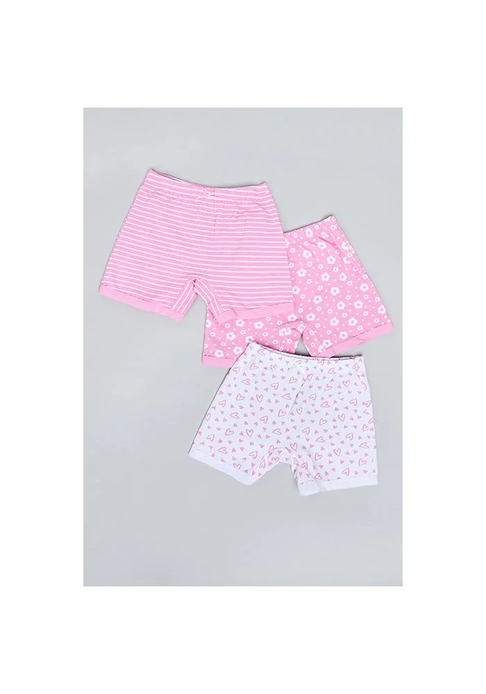 R&b 3 Pack Printed Long Shorts
