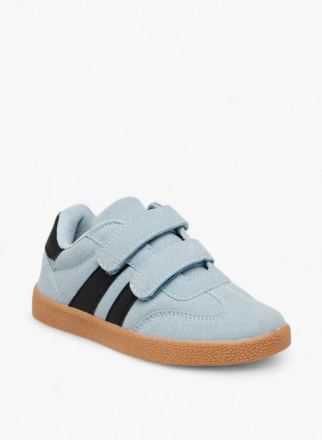 LBL by Shoexpress Panelled Sneakers with Hook and Loop Closure