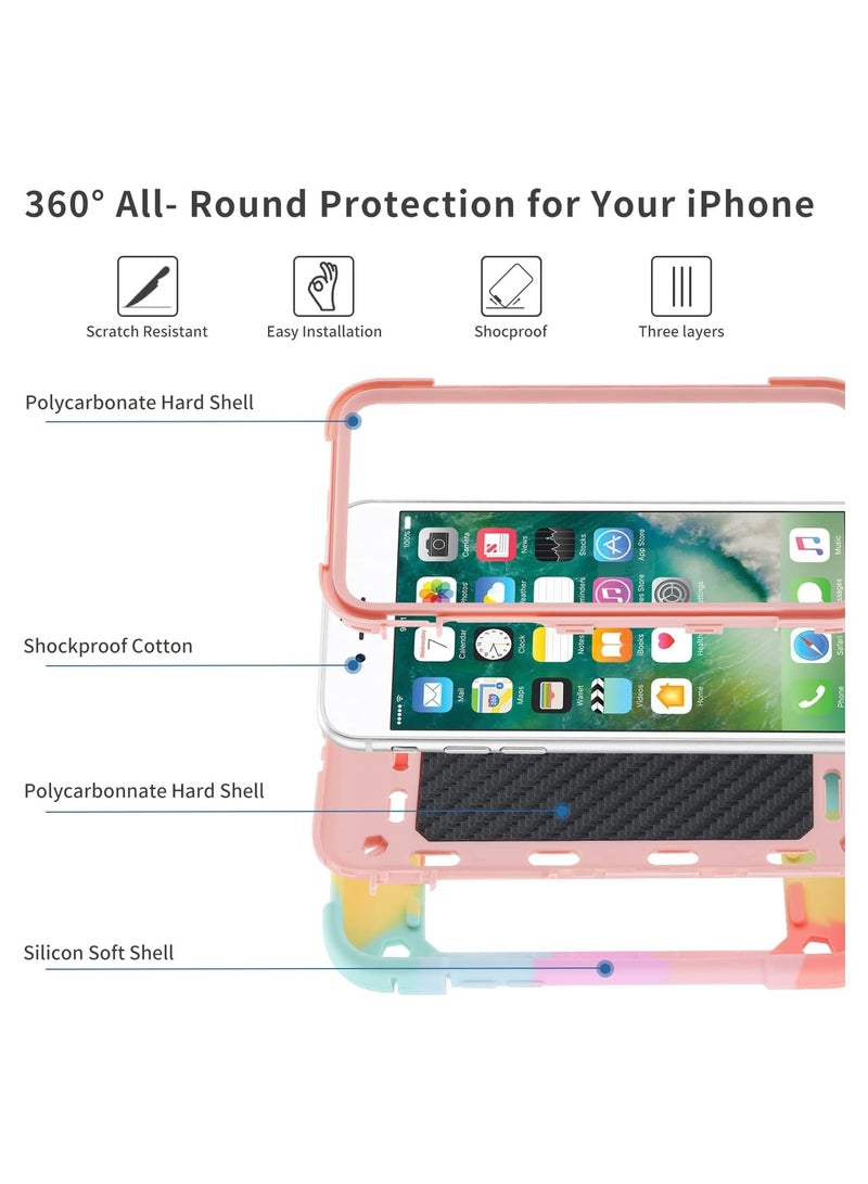 General iPhone Se2 iPhone 6 6S Phone Cases iPhone 7 iPhone 8 Phone Cases  with Loop Stand Heavy Duty Shock Resistant Phone  - Image 3
