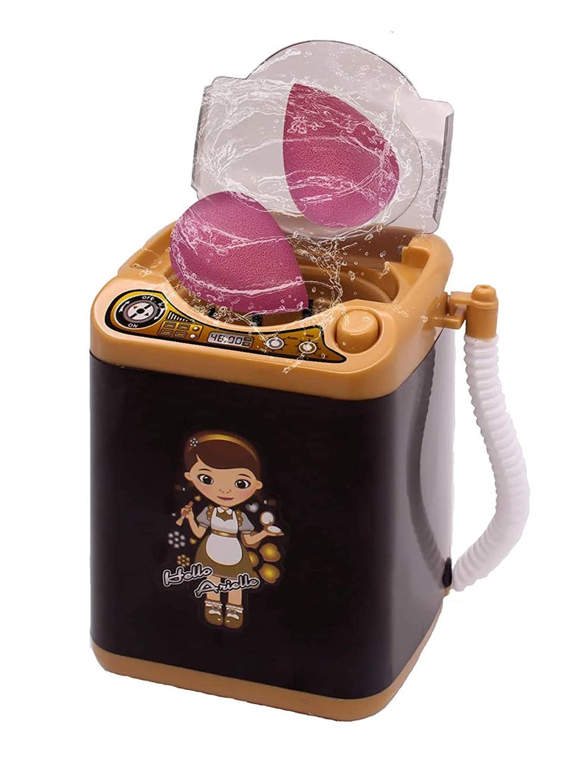 ORiTi Mini Makeup Brush Cleaner Device Plastic Electric Automatic Washing Machine Sponge  - Image 2
