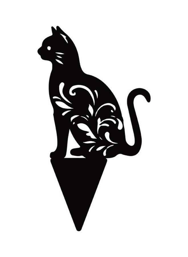 NIBEMINENT Hollow-Out Cat Yard Decor Black/Red - Image 4