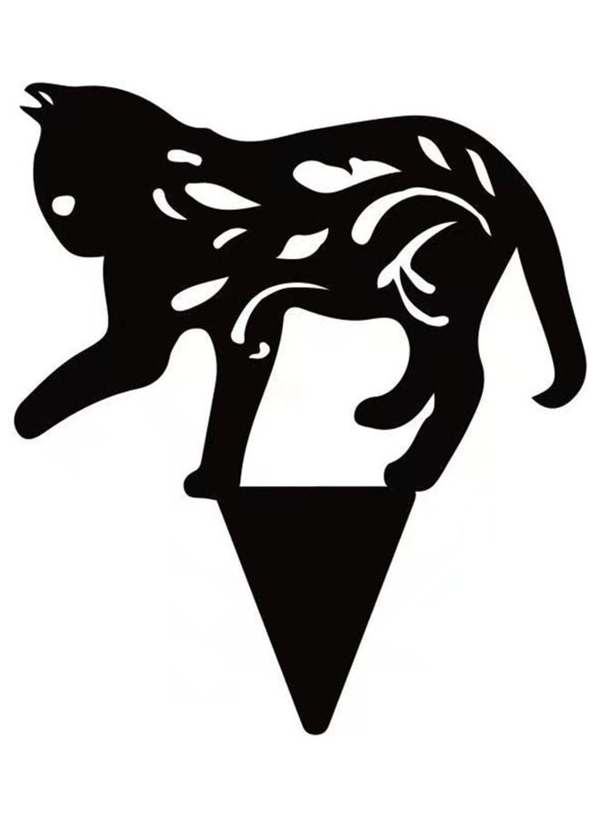 NIBEMINENT Hollow-Out Cat Yard Decor Black/Red - Image 5