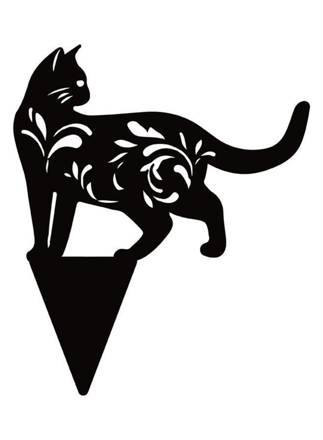 NIBEMINENT Hollow-Out Cat Yard Decor Black/Red - Image 3