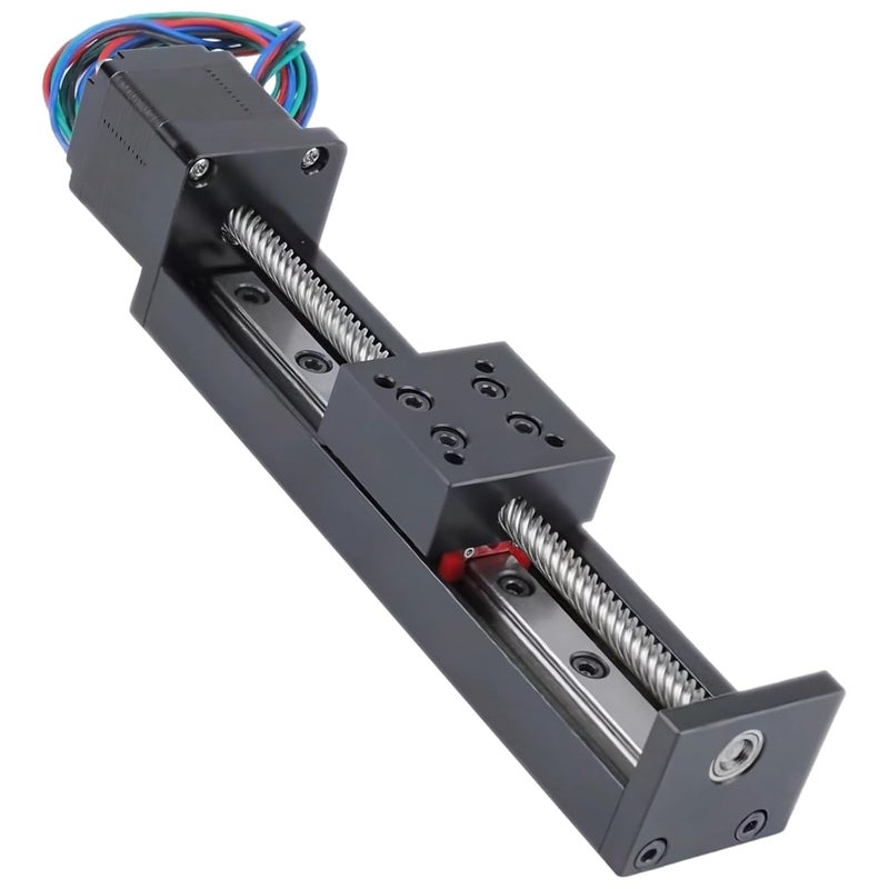 Precision Linear Actuator, 125mm Rail, for DIY CNC Projects - Image 1