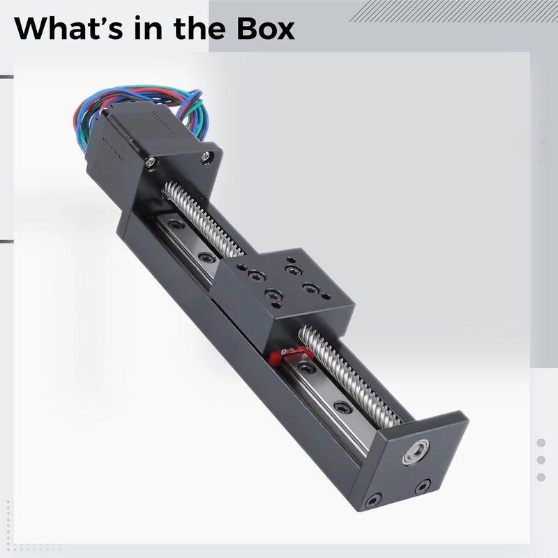Precision Linear Actuator, 125mm Rail, for DIY CNC Projects - Image 4