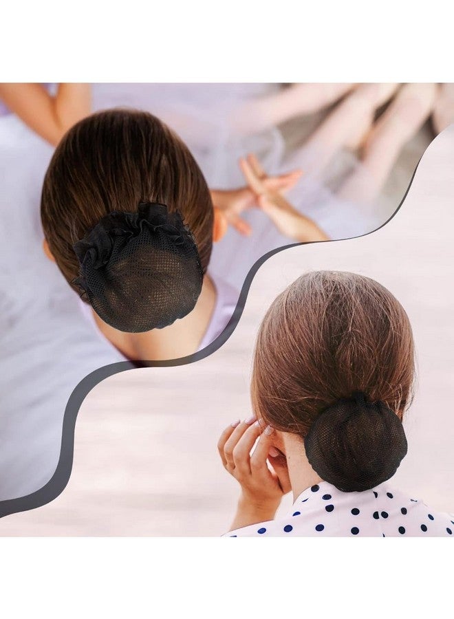 PALMATE Hair Net Bun Cover for Women and Girls, Black, Pack of 12 Pieces - Image 4