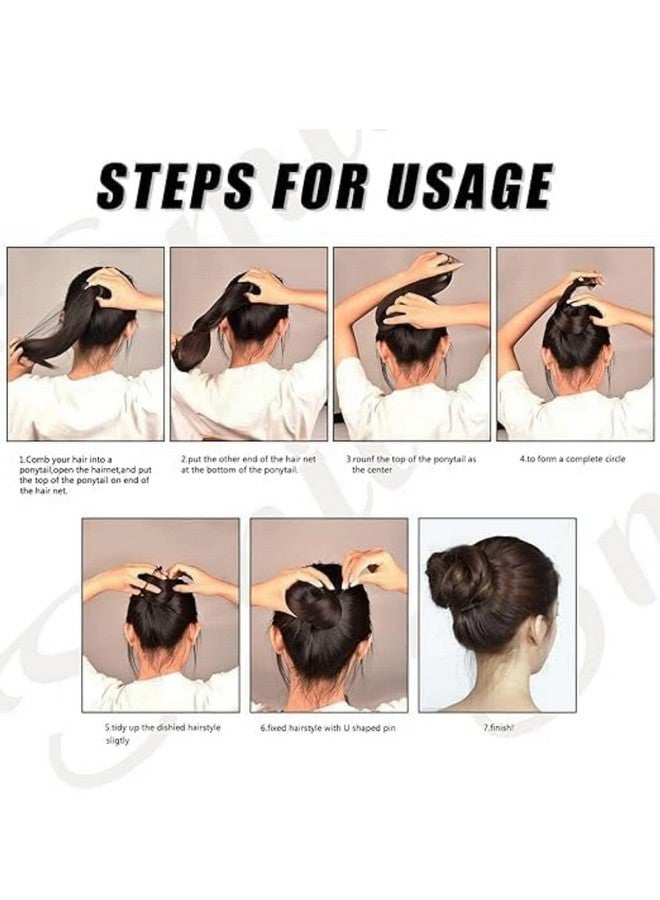 PALMATE Hair Net Bun Cover for Women and Girls, Black, Pack of 12 Pieces - Image 5