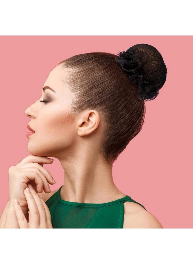 PALMATE Hair Net Bun Cover for Women and Girls, Black, Pack of 12 Pieces - Image 2