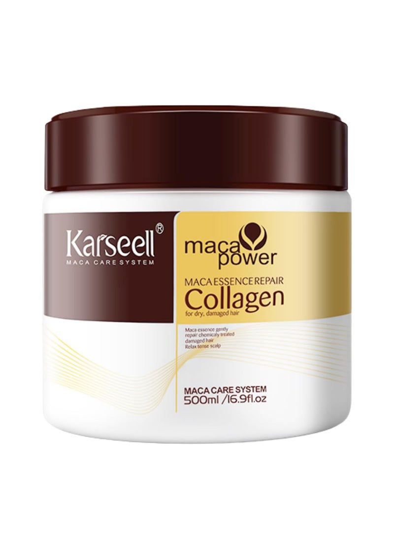 Karseell Karseell Collagen Hair Treatment Deep Repair Conditioning Argan Oil Collagen Hair Mask Essence for Hair All Hair Types 16.90 oz 