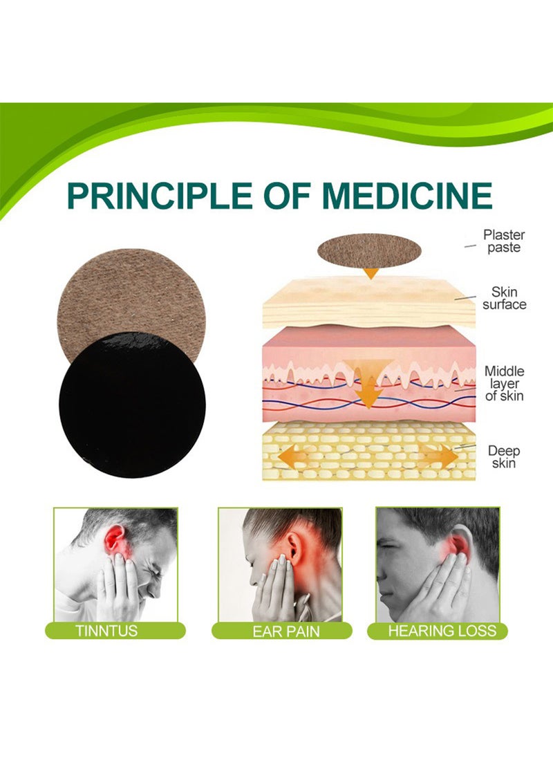 Sumifun - Tinnitus Patch for Ringing Ears, Tinnitus Relief Patches, Natural Herbal Tinnitus Relief Treatment, Relieve Hearing Loss, Protect Ear Health 12 Patches - Image 1