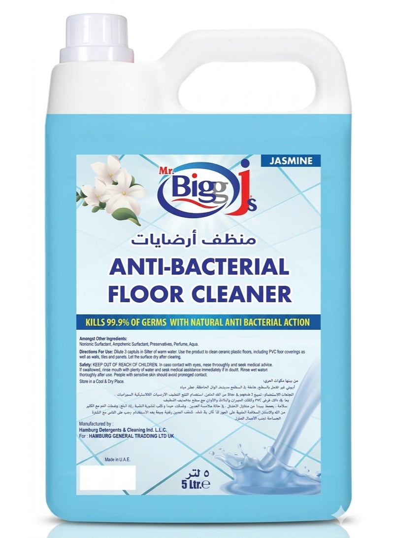 Mr. Bigg J's Antibacterial Floor Cleaner Jasmine 5L - Image 1