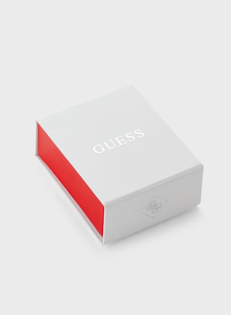 GUESS Crystal Heart Frame Ring