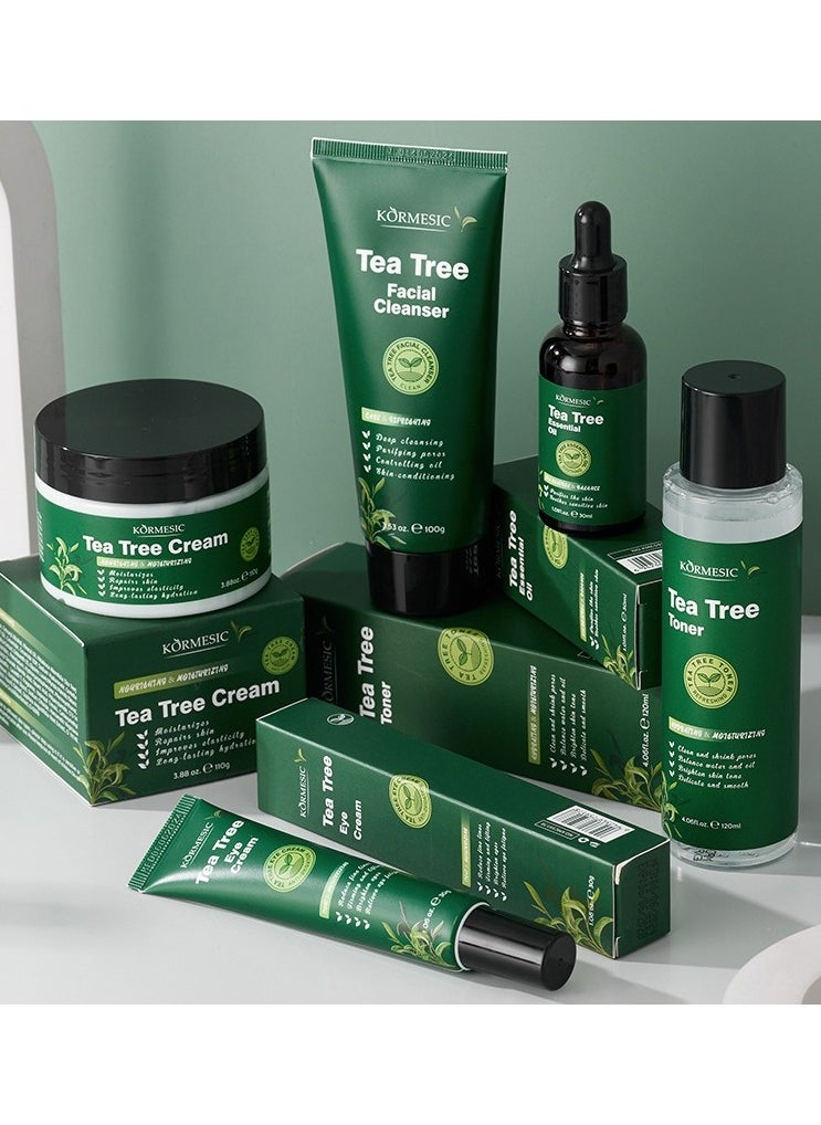 Kormesic Tea Tree Skincare Set (5-Piece) | Gentle Cleansing, Oil Control & Hydration  - Image 1