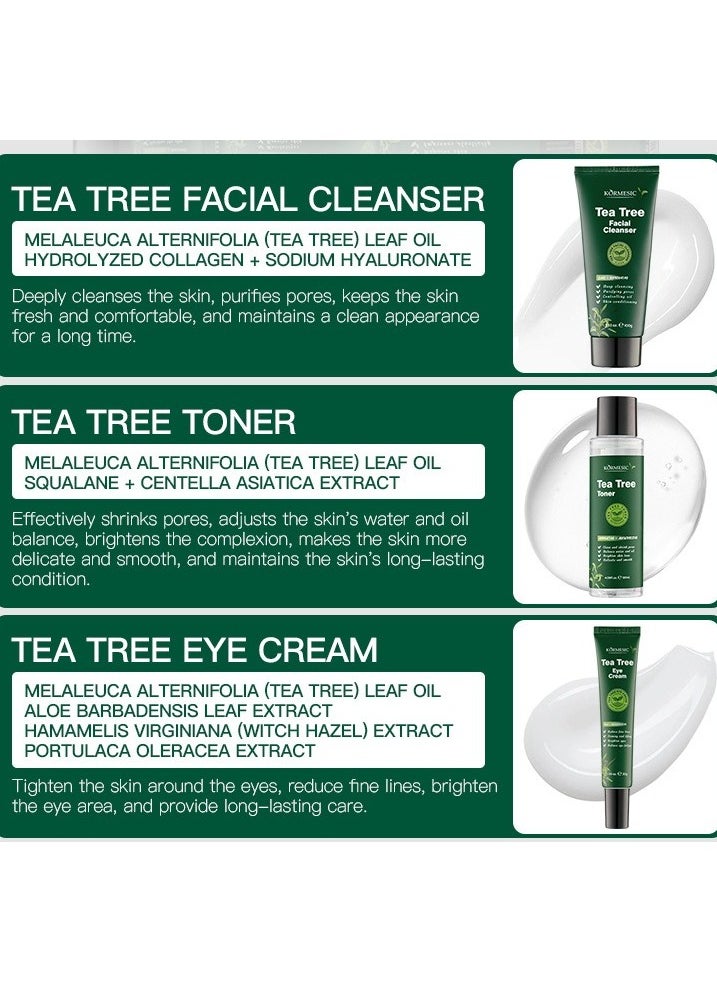 Kormesic Tea Tree Skincare Set (5-Piece) | Gentle Cleansing, Oil Control & Hydration  - Image 2
