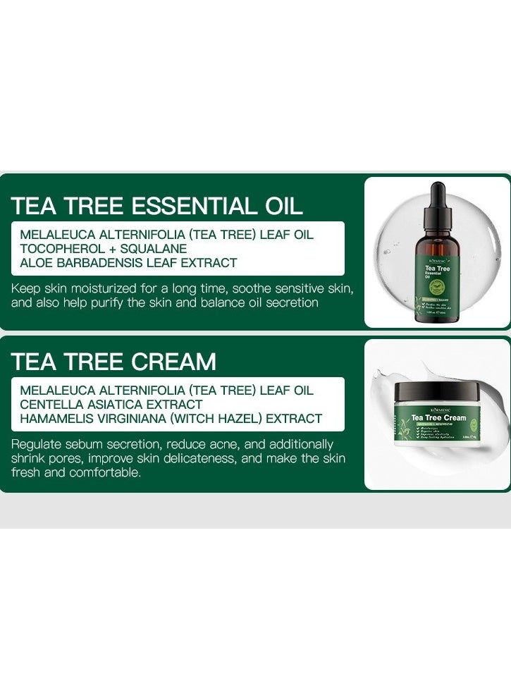 Kormesic Tea Tree Skincare Set (5-Piece) | Gentle Cleansing, Oil Control & Hydration  - Image 3